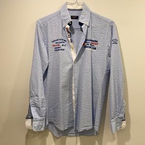 Paul & Shark yachting light blue button up size 38